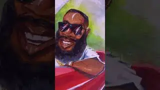 HUE Paints Rick Ross for the Annual RR Car Show #rap #hiphop #music #art #artist #donk #painting