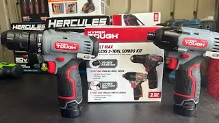 Hyper Tough 12v Drill and Impact Driver Combo Kit Unboxing