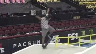 Tj Hernandez skating the street league course 2016 New Jersey Chronictech skateboarding