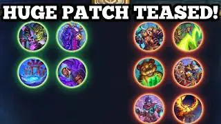 HUGE BALANCE PATCH TEASED! Druid gets nerfed THREE TIMES! Priest and Herald BUFFS! Wild NERFS!