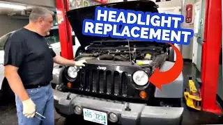 How To Replace Jeep Wrangler Headlight