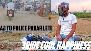 aj to police pakar lete /police checking😱/3ride on bullet #video #bullet