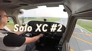 Second Solo Cross Country. KDYL to KLNS and back. Student Pilot Training.