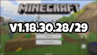 NEW MINECRAFT PE 1.18.30.28/29 BETA!!! Minecraft Bedrock Edition Update