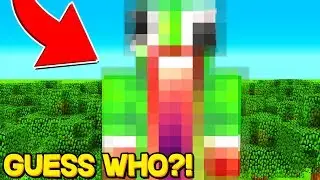 YOUTUBER FIND THE BUTTON IN MINECRAFT! (Minecraft Pocket Edition)