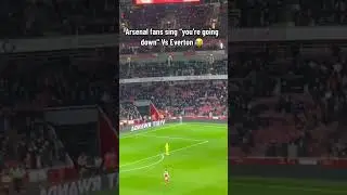 Arsenal Fans Sing &ldquo;You&rsquo;re going down&rdquo; to Everton when 4-0 Up! #arsenal #premierleague #football