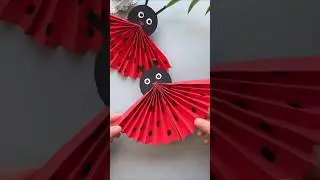 DIY Ladybug/How To Make Paper Ladybug #diy #craft #ladybug #ladybugsong #kawaiicraft #cartoonized