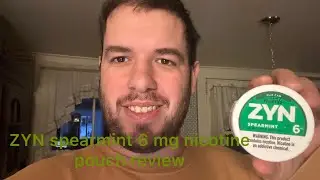 ZYN spearmint 6mg nicotine pouch review day 7 of uploading