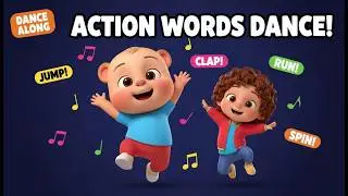 Action Words Dance Song 🕺 Jump, Clap & Walk with Chiku 🐻 | Kids Learning Song