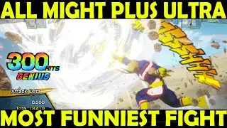 All might vs Minoru Mineta , 300 Punch combo Plus Ultra , Funniest Fight in My hero academia.