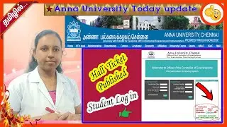 Anna University open book Exam Hall Ticket Published|Hall ticket updated news