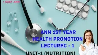 Anm 1st year, Health promotion                                        Unit -1(Essential Nutrition)