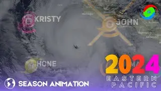 2024 Pacific Hurricane Season Animation