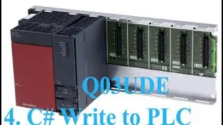 4. C# Write to Mitsubishi PLC Q03UDE MC Protocol(2020)