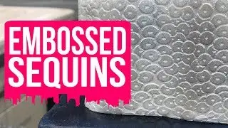 How To Make a Sequin Cake Painted Silver