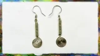How To Make Beautiful Silver Wire Earrings Designed with the Spiral and Coil by Ross Barbera