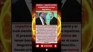 &iexcl;GUERRA! Laporta responde al Madrid por el caso Negreira