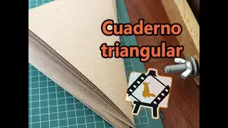 Encuadernaci&oacute;n / C&oacute;mo realizar un cuaderno Triangular 🔺📐 (Copta)