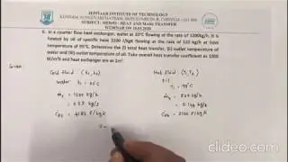 Heat Exchangers - NTU Method
