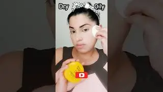 Dry skin vs Oily skin makeup #makeup #dryskin   #oilyskin #shorts