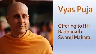 HH Radhanath Swami Maharaj Vyas Puja Offering At Nashik
