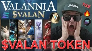 $VALAN - ИГРОВОЙ ТОКЕН VALANNIA TGE КРИПТОМОНЕТА INDIE.FUN SOLANA БЛОКЧЕЙН SOL MMO НОВЫЙ ДАО NFTS...
