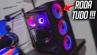 O MELHOR PC GAMER custo beneficio de 2022 Completo pra RODAR TUDO e FAZER LIVES + TESTE EM 8 JOGOS