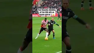 Paul Onuachu shield off Van Dijk with an insane control! 🛡️😮 #premierleague #football #shorts