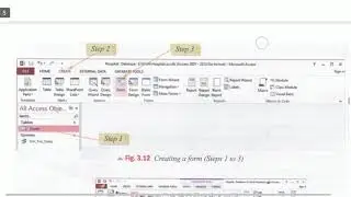 Form, Creating a Form, Formatting a Form, Using the Design, Using the Format Tab