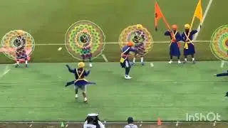 Sikh Martial art gatka performance in Durand cup 2025 in Ybvk stadium kolkatta west Bengal 