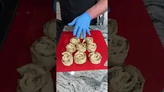 Chocolate chip cookies stuffed cinnamon rolls #easyrecipe #foodie #dessert