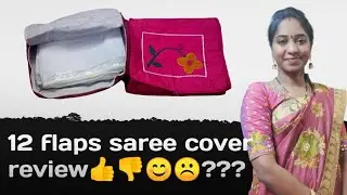 12 flaps saree organiser / saree cover review #sareeorganiser #12flapssareecover #computerembroidery
