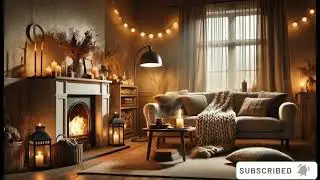 Cozy Winter Space With Fireplace ❄️ Relaxing Jazz Music