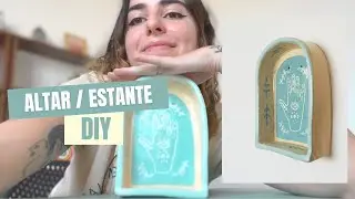 EU FIZ um ALTAR de CERÂMICA FRIA - Ficou meio feio mas arrumei