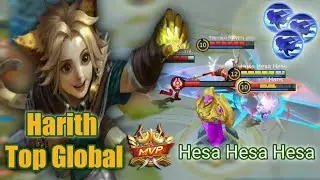 harith Offliner!!!  Gila Skill Crono Dash Gak berhenti ( Gameplay Top Global Harith) MLBB&radic;