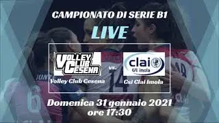 2° Giornata campionato B1FD1 Volley Club Cesena vs CSI Clai Imola