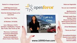 #Openforce #DriversWanted  #Delivery #Service #Register  All Markets / All Vehicles  / All Shifts