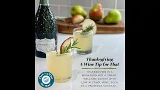 How to Make the Thanksgiving Prosecco, Pear, Ginger Spritz