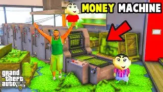 Franklin Found MONEY PRINTING MACHINE And Buys Everything In GTA 5 | SHINCHAN and CHOP