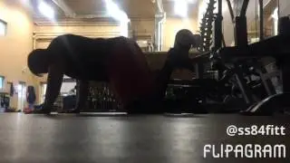 Glute variations on the lying hamstring curl machine