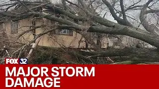 Major damage in Will County, northwest Indiana from severe weather