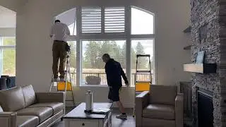 Arched Window Shutter Installation Timelapse | Custom Interior Shutters by Coeur Window Coverings
