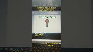 location symbol in ms word  shortcut key #ytshorts #shortsfeed #shortcutkeys #location #symbols