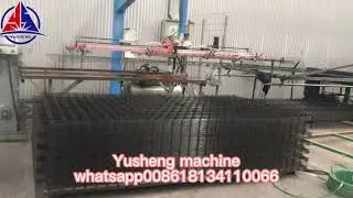 2.5-6mm automatic mesh welding machine with automatic mesh cutting and automatic mesh panel stacking