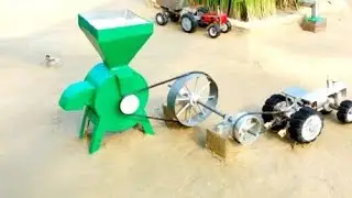 diy tractor flour mill machine mini science project || @upminitractor