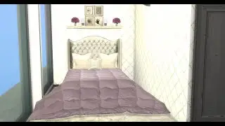 Purple Luxury Bedroom | Speed Build | Sims 4
