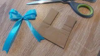Doppio fiocco con cartoncino 😃 facilissimo 😊