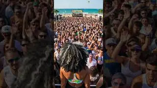 MASSIVE Beach Party EDM | ප්&zwj;රීති වන්නේ ජීවිතේමයි Remix | Epic Coastline Rave #Shorts