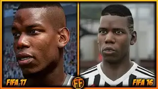 FIFA 17 vs FIFA 16 Juventus Player Faces || Pogba, Buffon etc ||
