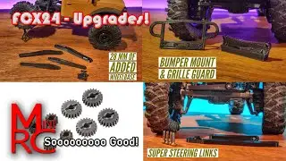 FCX24 - McCue Trailing Arms, High Clearance Bumper, and Super Steering Links. + Portal Axle Gear Fix